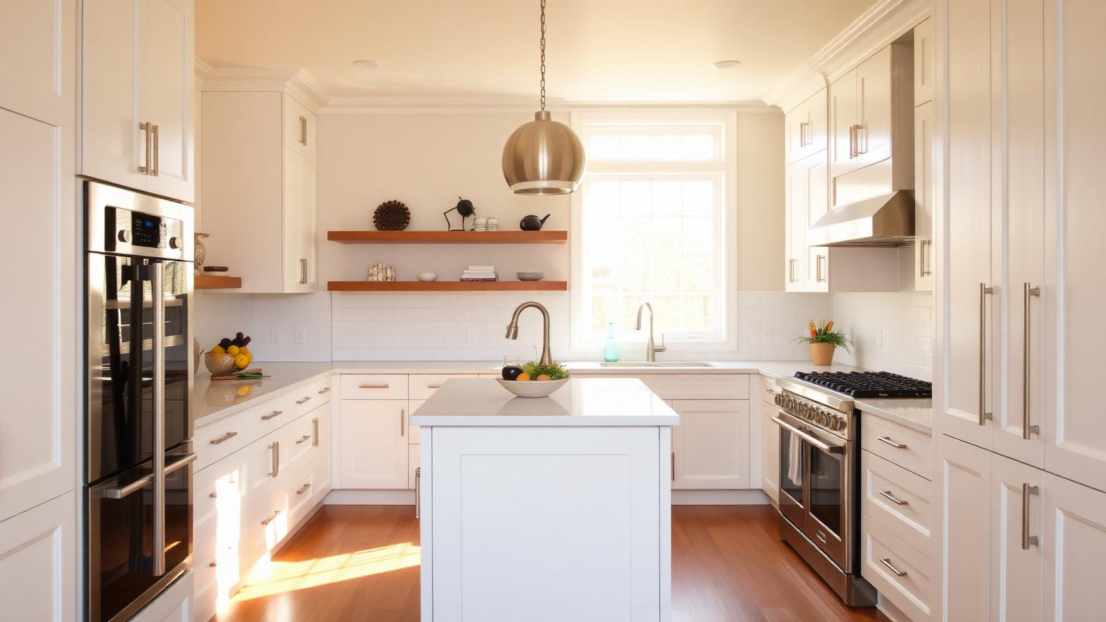 Finished modern kitchen reveal
